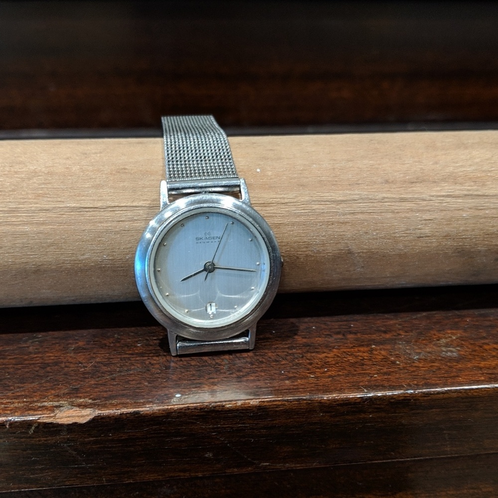 Skagen Denmark Womens Stainless Steel Mesh Watch